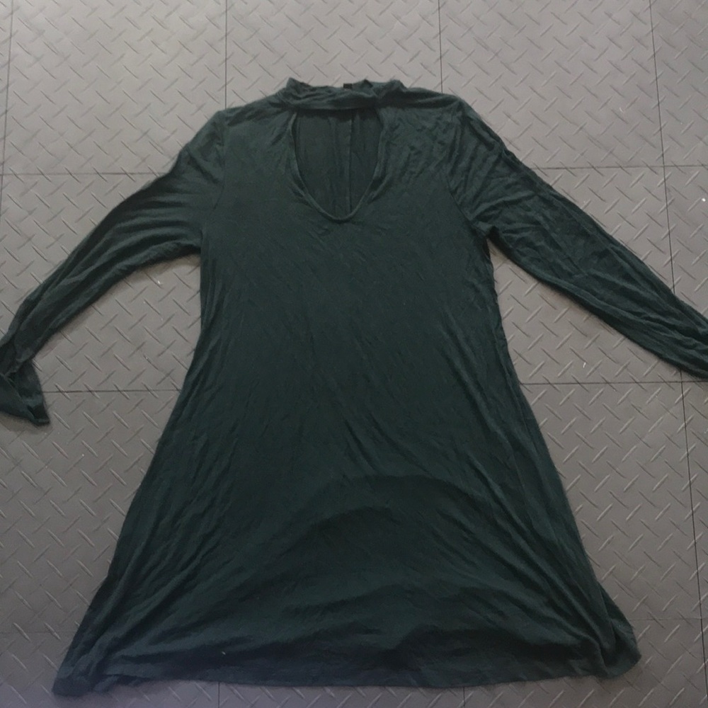 V Neck Dress with collar